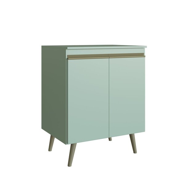 Balcão 2 Portas Com Tampo 70cm One Gralar Verde Bellagio