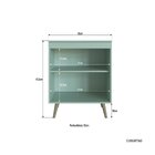 Balcão 2 Portas Com Tampo 70cm One Gralar Verde Bellagio