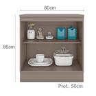 Balcao 2 Portas Com Tampo 80cm 12524x17510 Unna Pln