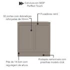 Balcao 2 Portas Com Tampo 80cm 12524x17510 Unna Pln