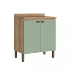 Balcão 2 Portas Com Tampo 80cm Finesse Thb