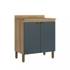 Balcão 2 Portas Com Tampo 80cm Finesse Thb