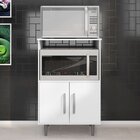 Balcão 2 Portas Com Tampo E Nicho Para Forno Poliman Móveis B