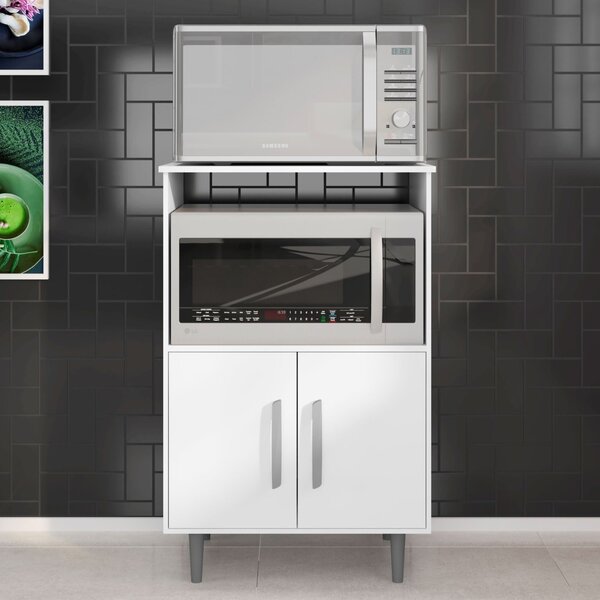 Balcão 2 Portas Com Tampo E Nicho Para Forno Poliman Móveis B