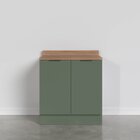 Balcão 2 Portas Com Tampo E Rodapé Ipanema Cabecasa Madeiraor