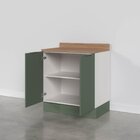 Balcão 2 Portas Com Tampo E Rodapé Ipanema Cabecasa Madeiraor