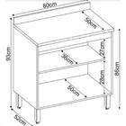 Balcão 2 Portas Com Tampo Firenze Demobile