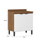 Balcão 2 Portas Com Tampo Firenze Demobile