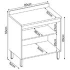 Balcão 2 Portas Com Tampo Firenze Demobile