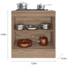 Balcão 2 Portas Com Tampo Para Cooktop Ferrara Poliman Móveis