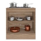 Balcão 2 Portas Com Tampo Para Cooktop Ferrara Poliman Móveis