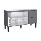Balcão 2 Portas e 2 Gavetas Cisne Cinza 150 Cozimax