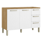 Balcão 2 Portas E 3 Gavetas Trail Freijó Supremo