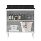 Balcão 2 Portas Kali Premium 70cm Com Tampo Mdf 25mm - Nicioli