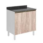 Balcão 2 Portas Kali Premium 70cm Com Tampo Mdf 25mm - Nicioli