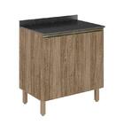 Balcão 2 Portas Kali Premium 80cm Com Tampo Mdf 15mm - Nicioli