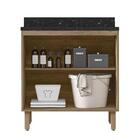 Balcão 2 Portas Kali Premium 80cm Com Tampo Mdf 15mm - Nicioli