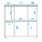 Balcão 2 Portas Laterais Bbn 08-06 Versa Brv