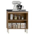 Balcão 2 Portas Loá 80cm Com Tampo Mdp - Nicioli