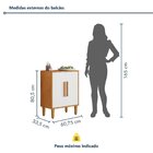 Balcão 2 Portas Lorena Nature/off White