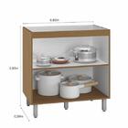 Balcão 2 Portas Lyon Factual Carvalho - Fdecor