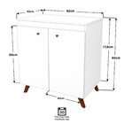 Balcão 2 Portas Para Cooktop 4 Bocas Branco