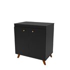 Balcão 2 Portas Para Cooktop 4 Bocas Preto