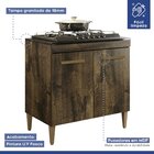 Balcão 2 Portas Para Cooktop 5 Bocas Sevilha Kaiki Móveis Ypê