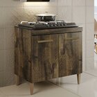 Balcão 2 Portas Para Cooktop 5 Bocas Sevilha Kaiki Móveis Ypê