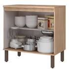 Balcão 2 Portas Para Cozinha 80cm Verace Havana/taupé - Mx Mó