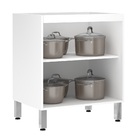 Balcão 70cm 2 Portas Branco 82,5x70x53cm Cristal-Suprema Luciane