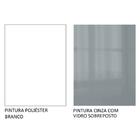 Balcão 35 Cm 1 Porta Branco/cinza Lux Madesa