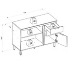 Balcão 3 Portas 120cm 2 Gavetas Selene Linea Brasil