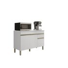 Balcão 3 Portas 1 Gaveta 120cm Com Tampo Line Supremo