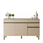 Balcão 3 Portas 1 Gaveta 150cm Com Tampo Line Kits Paraná