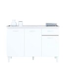 Balcão 3 Portas 1 Gaveta Sem Tampo A434 Poquema