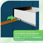 Balcão 3 Portas 2 Gavetas 100% Mdf Paloma Cinamomo / Azul Tur