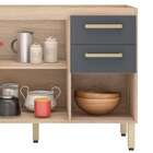 Balcão 3 Portas 2 Gavetas 120cm Miss Demóbile