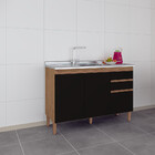 Balcão 3 Portas 2 Gavetas 120cm Veneza Atualle