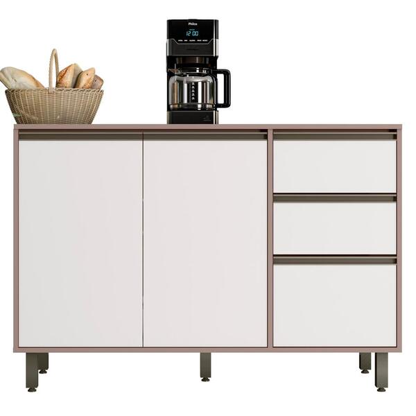 Balcao 3 Portas 2 Gavetas Com Tampo 120cm 17035 Pln