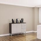 Balcão 3 Portas 2 Gavetas Com Tampo Lavínia Poquema