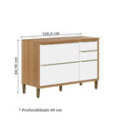 Balcão 3 Portas 2 Gavetas Paola Aramóveis