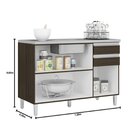 Balcão 3 Portas 2 Gavetas Sem Tampo Evidence Poliman