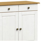 Balcão 3 Portas 3 Gavetas Em Madeira Linha Rubi - Carvalho/br