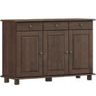 Balcao 3 Portas 3 Gavetas Madeira Maciça 8927 Rubi Fnt