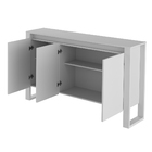 Balcão 3 Portas Branco Office 84x136x36cm Tecno Mobili