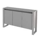 Balcão 3 Portas Branco Office 84x136x36cm Tecno Mobili
