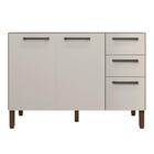 Balcao 3 Portas C/ 2 Gaveteiro 1,20 Mad Versalhes C/ Tampo No