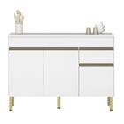 Balcao 3 Portas C/ Gaveteiro 1,20 Linea C/ Tampo Supremo