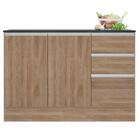 Balcao 3 Portas Com Tampo 120cm 17006 Pln